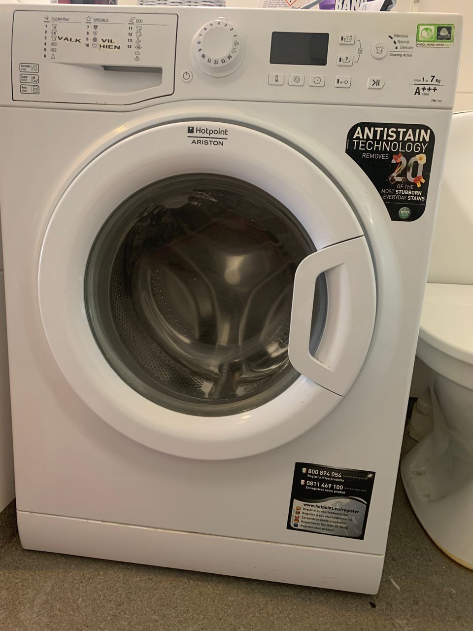 Pesukone hotpoint ariston 7kg