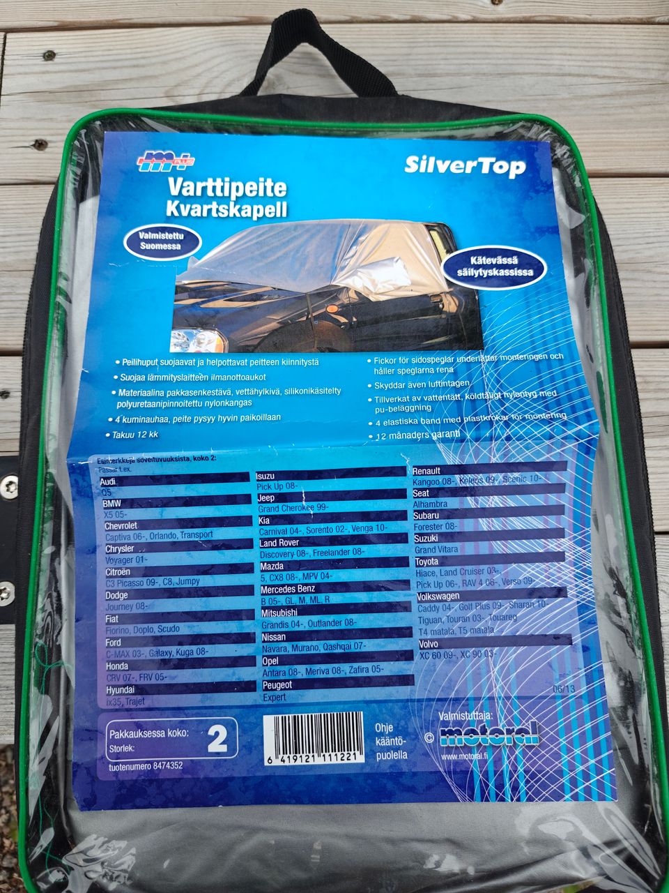 Uusi auton varttipeite silvertop 2