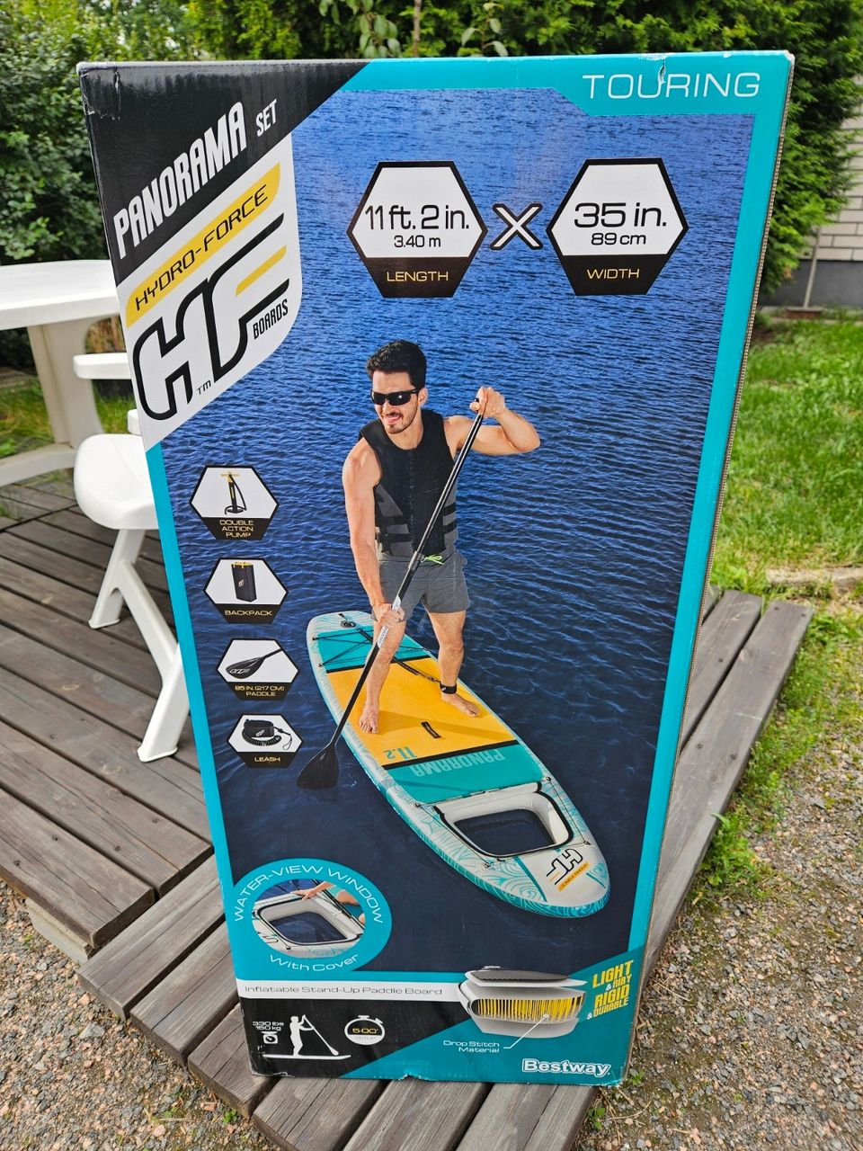 Bestway Hydro-Force Panorama SUP-lautapaketti *Uusi *Postitus