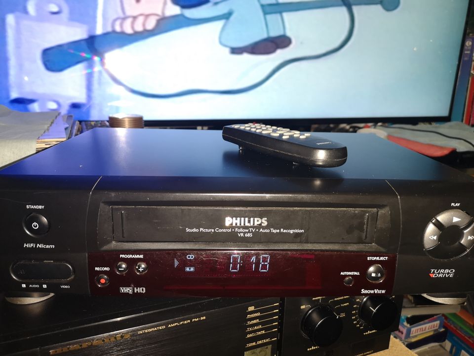 PHILIPS vhs soitin / nauhuri