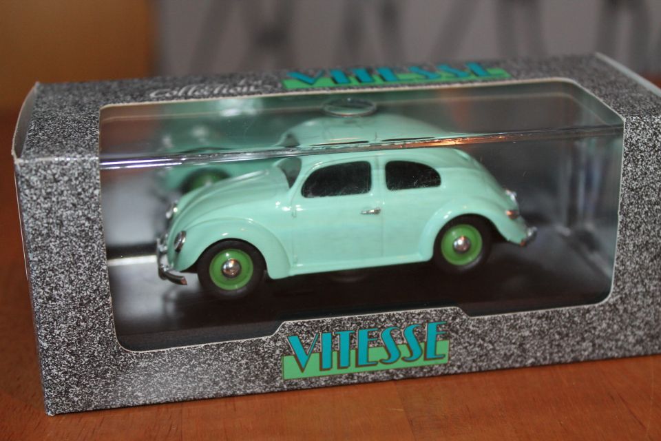 1952 paketissa Portugali Volkswagen Kupla pienoismalli 1:43 rinkeli metalliauto