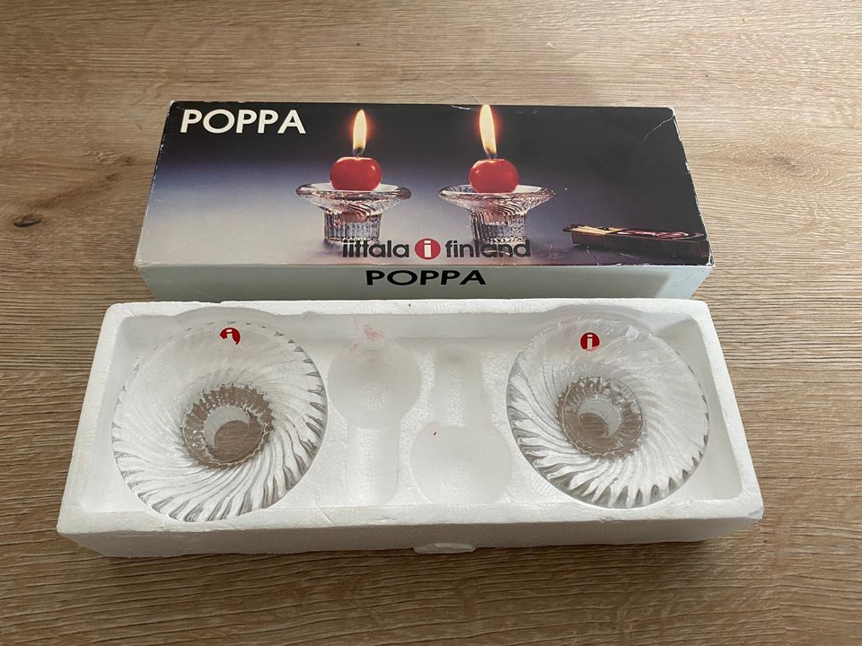 Iittala Poppa kynttilänjalat 2kpl