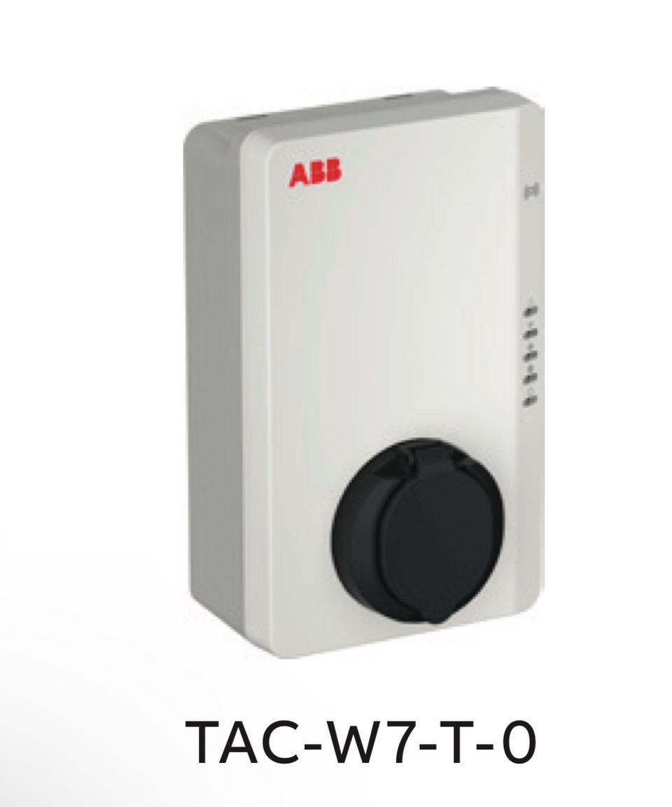 Sähköauton latausasema ABB Terra AC W7-T-0 wallbox, Type2, 7kW(1x32A)