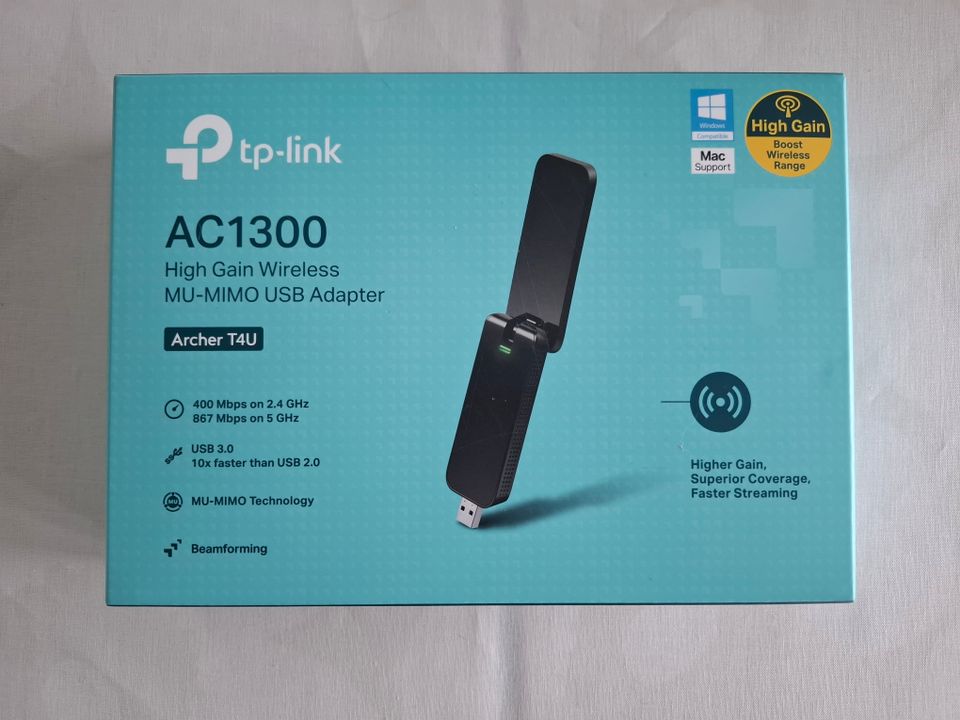 TP-LINK Archer T4U AC1300 Wireless Dual-Band USB -verkkoadapteri