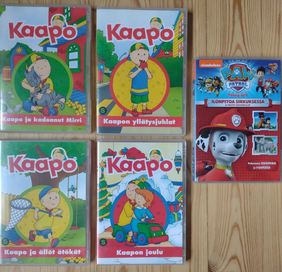 Kaapo, Ryhmä Hau ja Postimies Pate -dvd:t