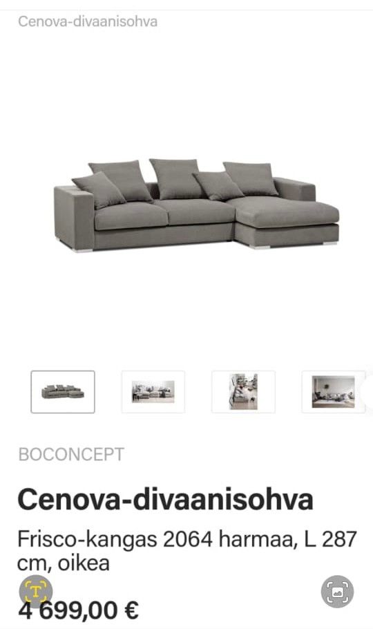 BoConcept Cenova-divaanisohva