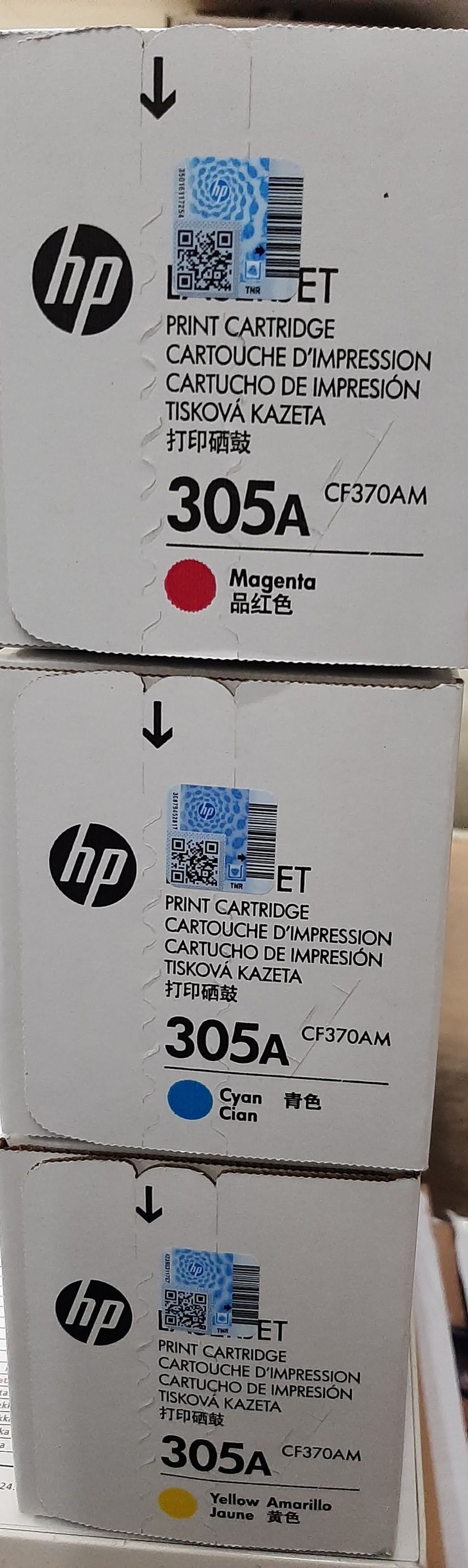 HP Laserjet käyttämättömät värit (305A)