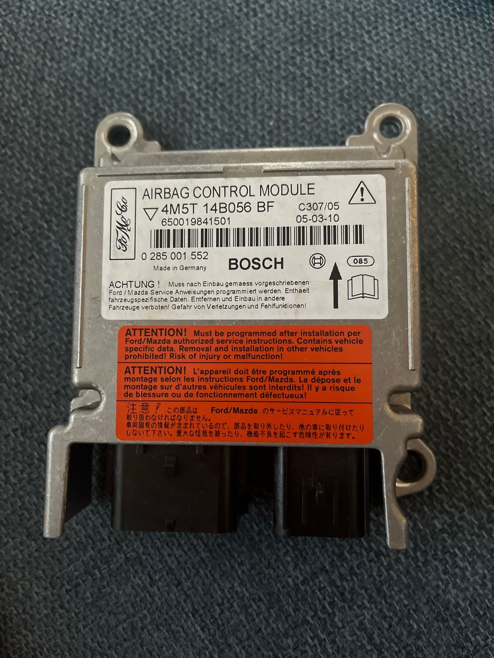 Airbag control module Ford focus 2