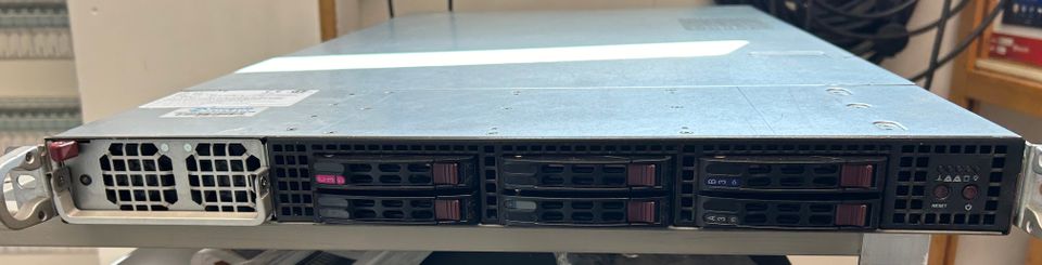 SuperMicro CSE-118 X10SRG-F 1U palvelin