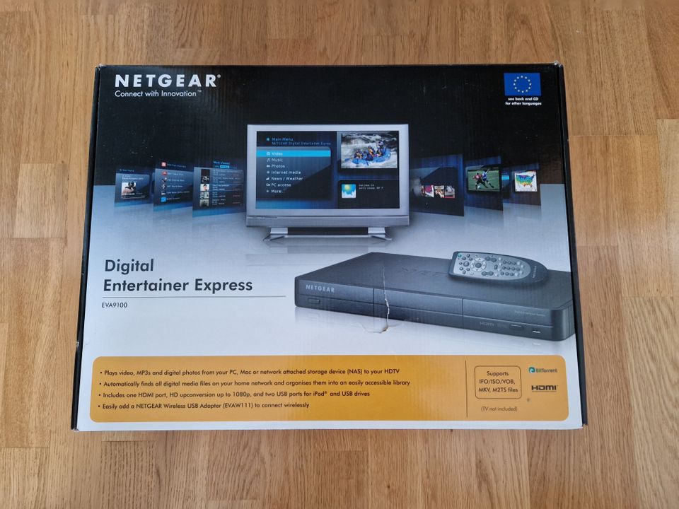 Netgear digitaalinen multimediavastaanotin EVA9100