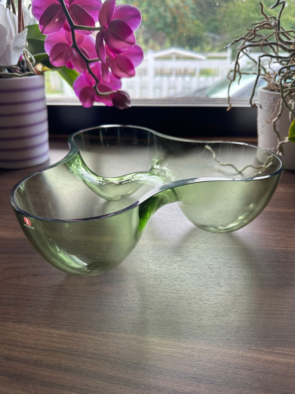 Asla malja vihreä 290mm, iittala nuutajärvi