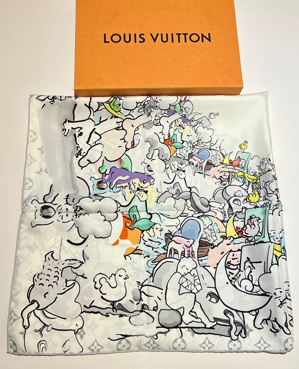 Käyttämätön Louis Vuitton Carre silkkihuivi