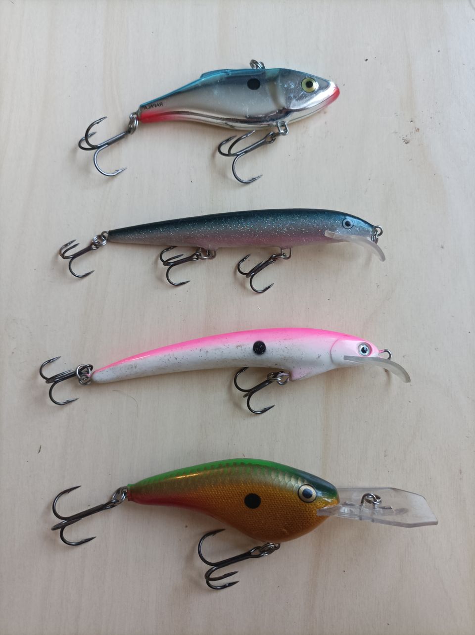 Uistin wobblers Rapala Kuusamo 4 st