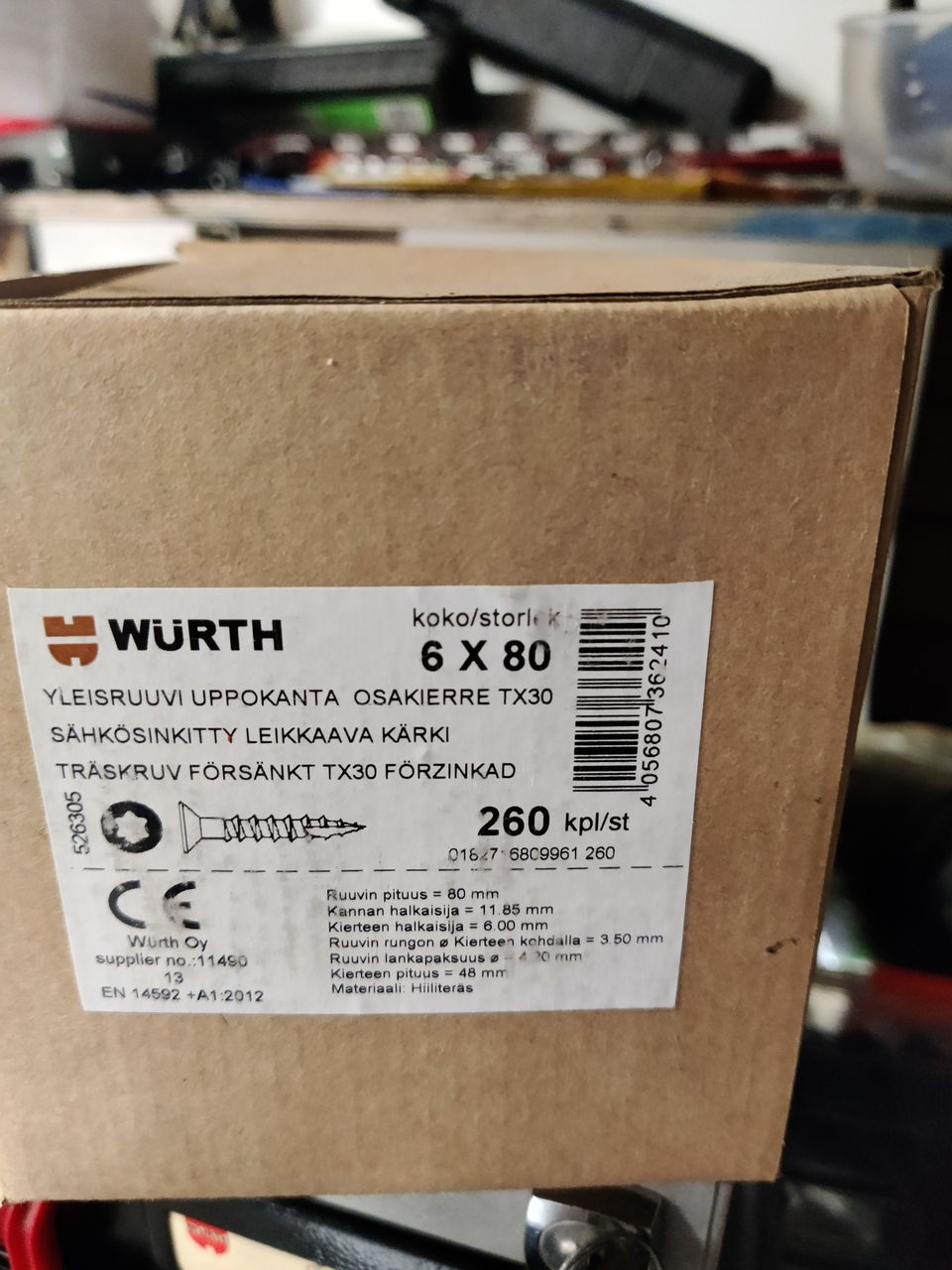 Wurth tx 6x80 260kpl