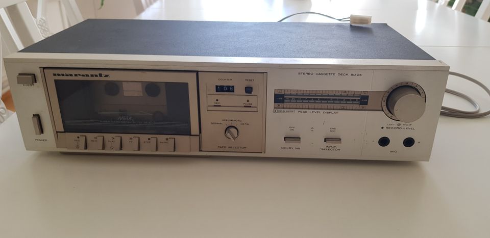 marantz stereo casette deck sd 25