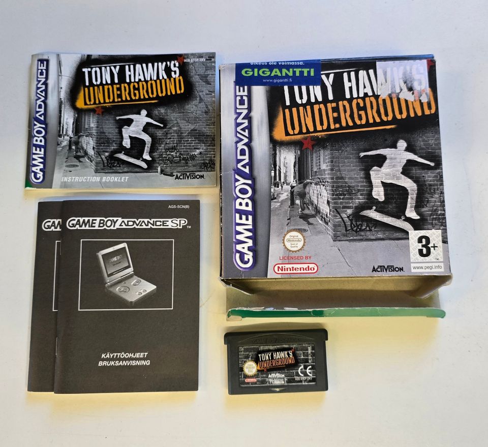 Gba Tony Hawks underground CIB