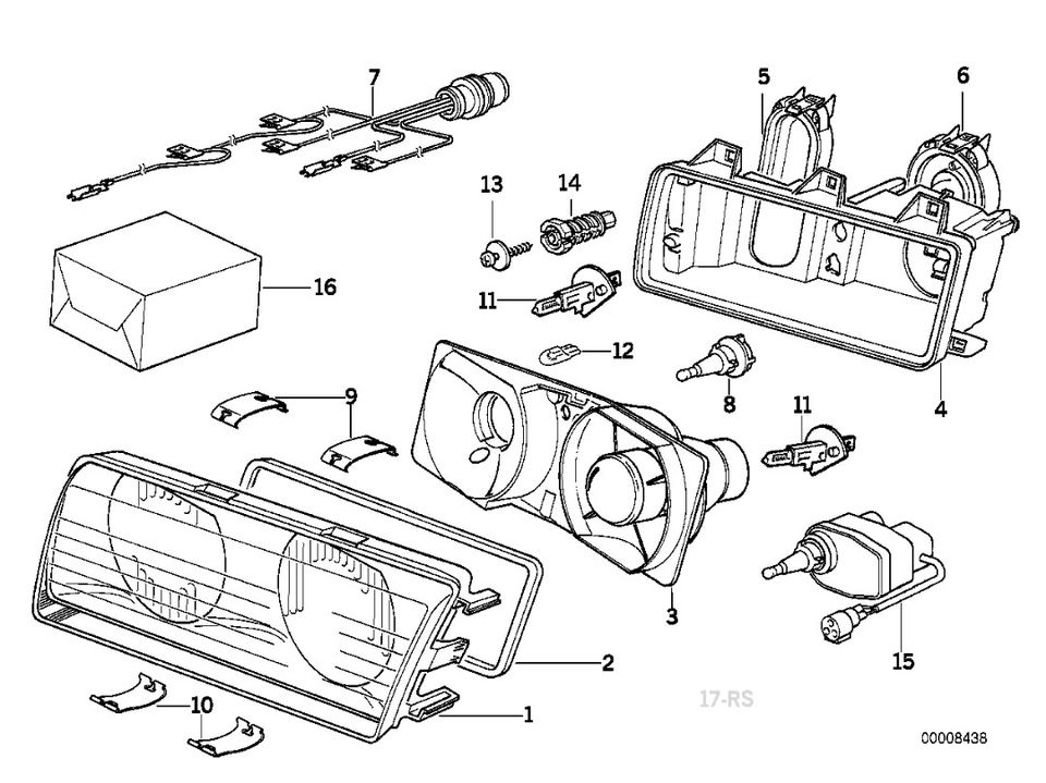 BMW E36 umpion taustakupu