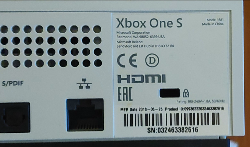 XBOX ONE S