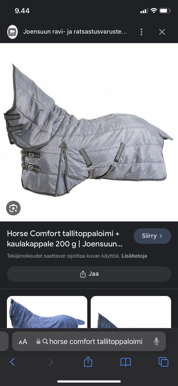 Horse Comfort tallitoppis