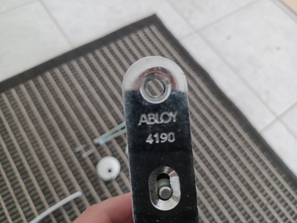 Abloy 4190 lukkorunko ja lukon osat ( vasenkätinen)