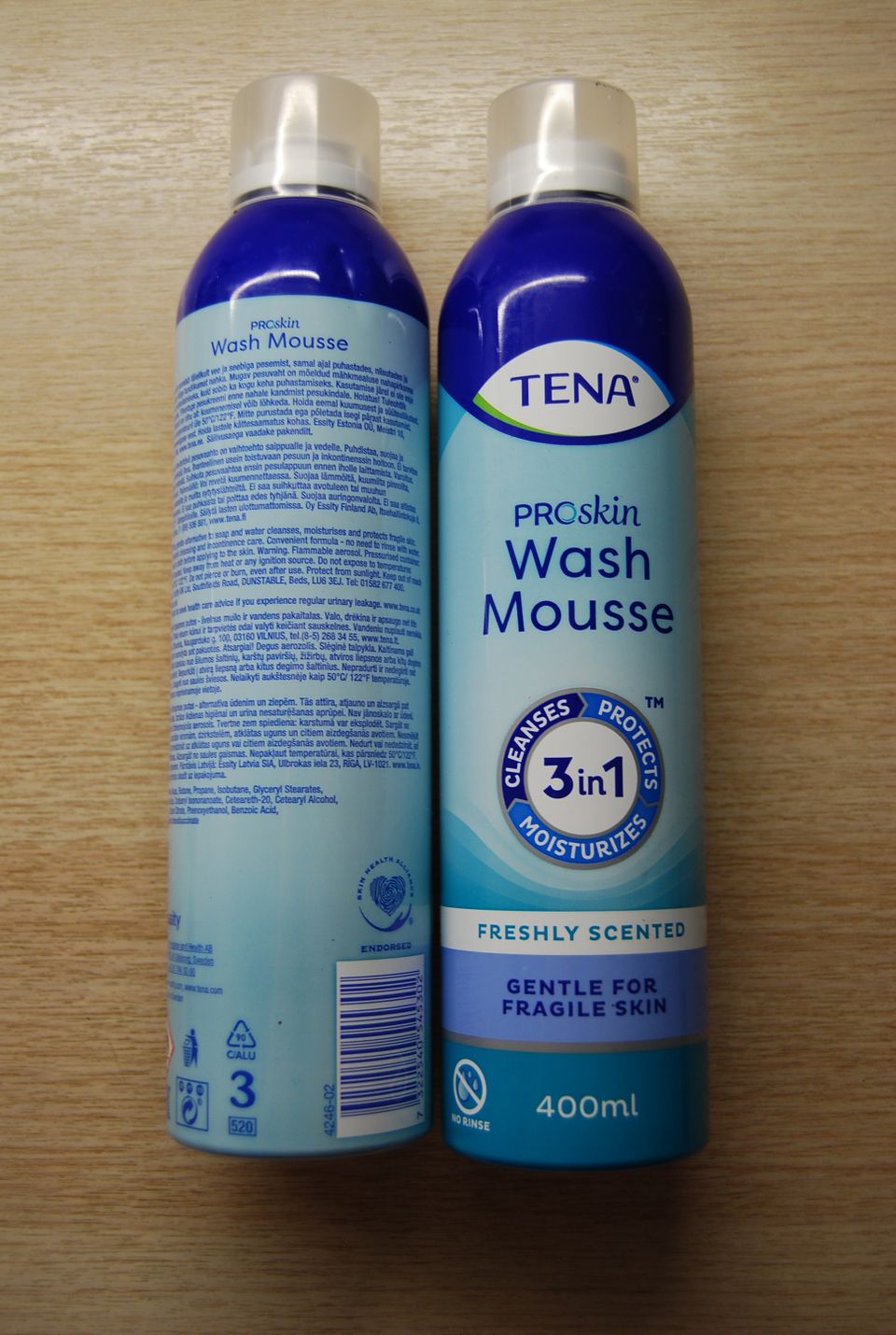 Pesuvaahto Tena 400 ml Wash mousse, 2 kpl. uusi