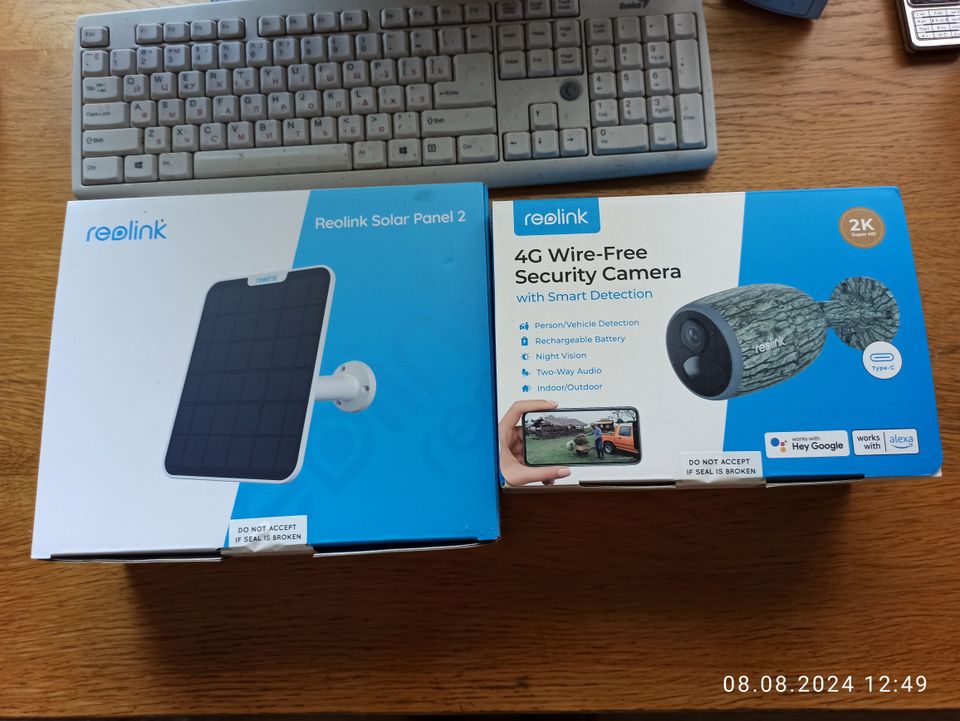 Reolink Go Plus 4G ja aurinkopaneeli Reolink Solar Panel 2