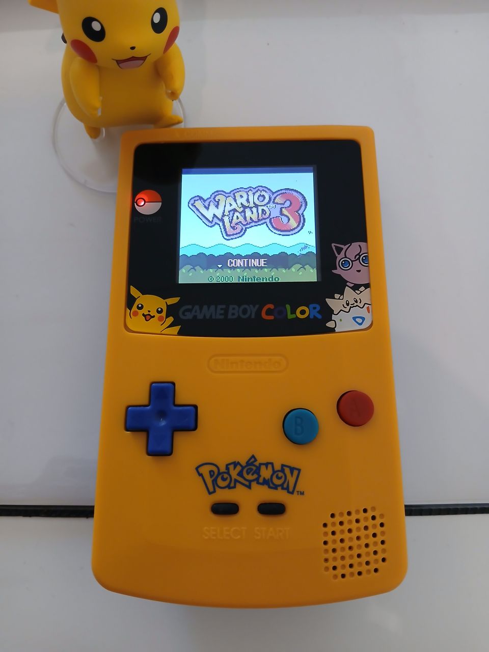 Game boy color LCD näyttö pikachu edition