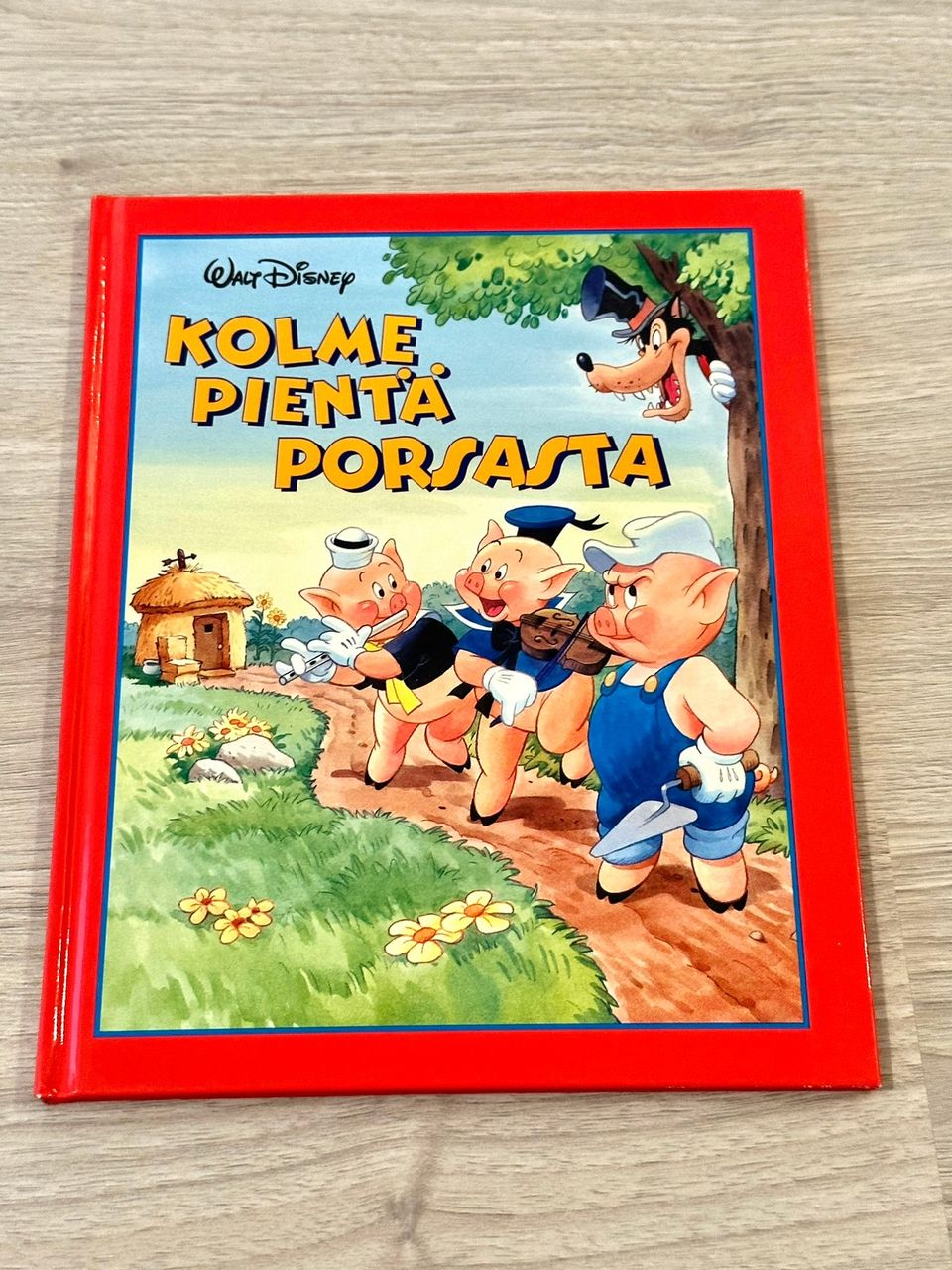 Disney Kolme pientä porsasta lasten retro satukirja/kirja