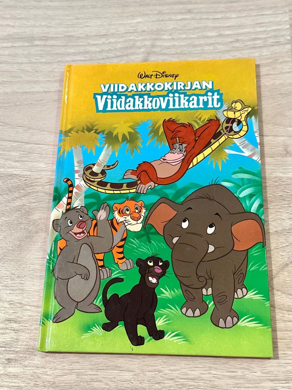 Disney Viidakkokirjan viidakkoviikarit lasten retro satukirja/kirja