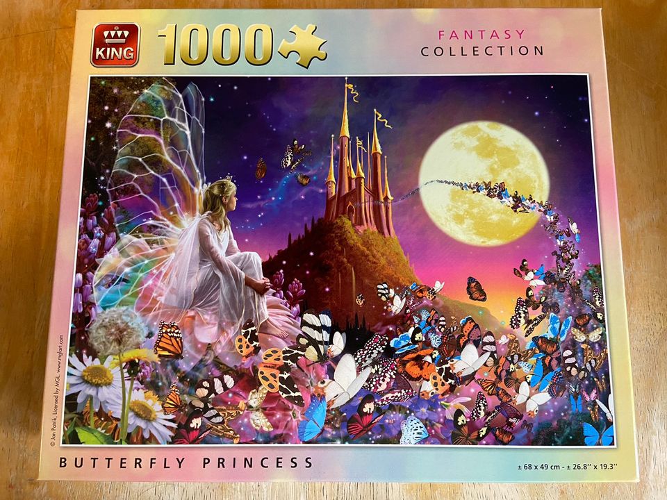 King 1000 palapeli Butterfly Princess