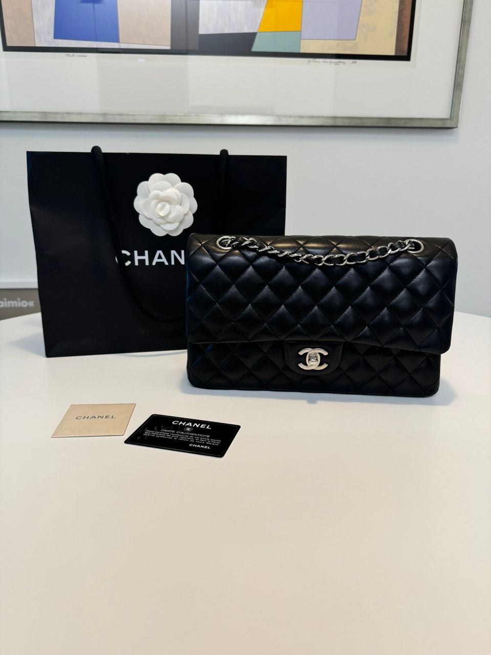 Chanel Classic double flab bag lamb skin