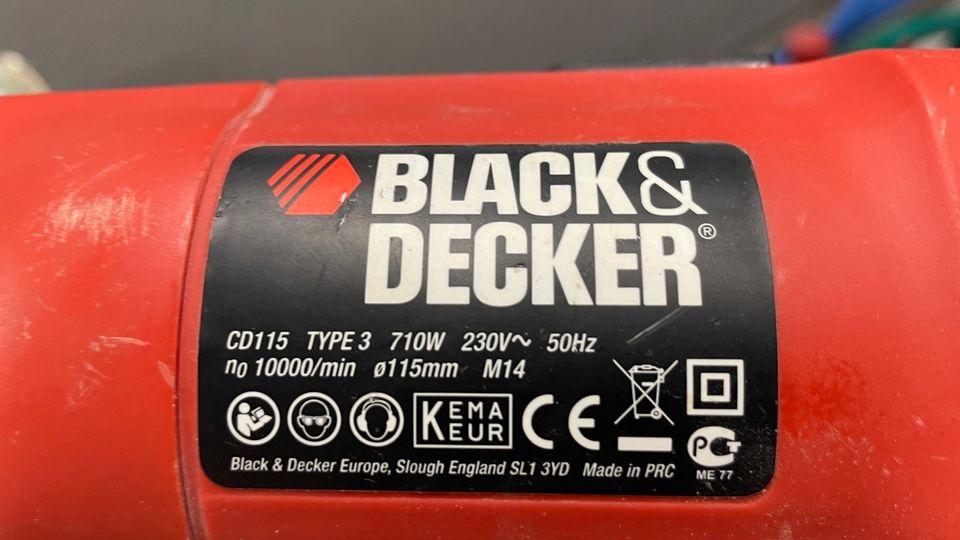 Black&Decker kulmahiomakone