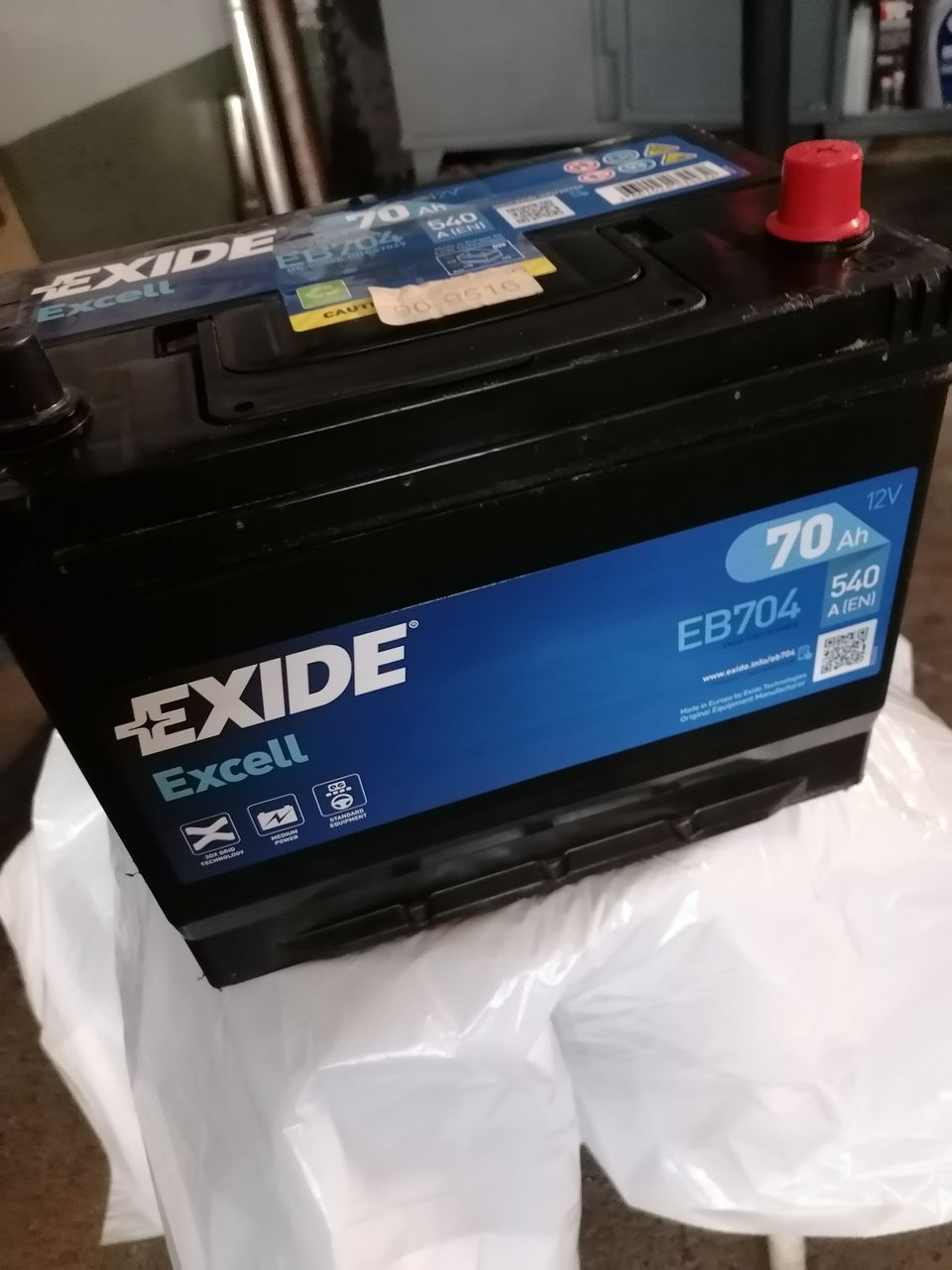 Exide excell 70 ah akku