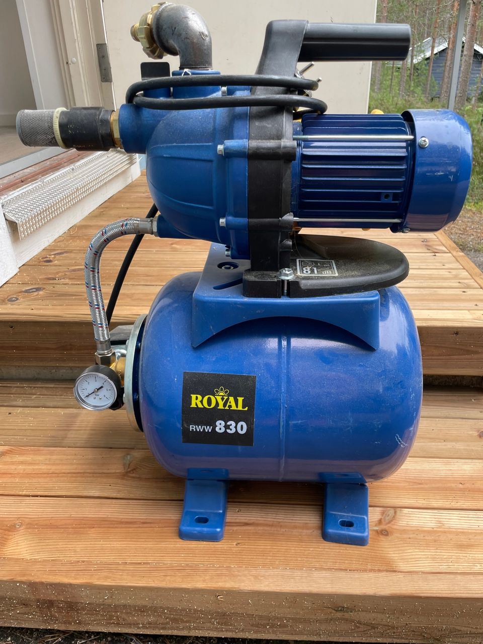 Sininen Royal RWW 830 pumppu