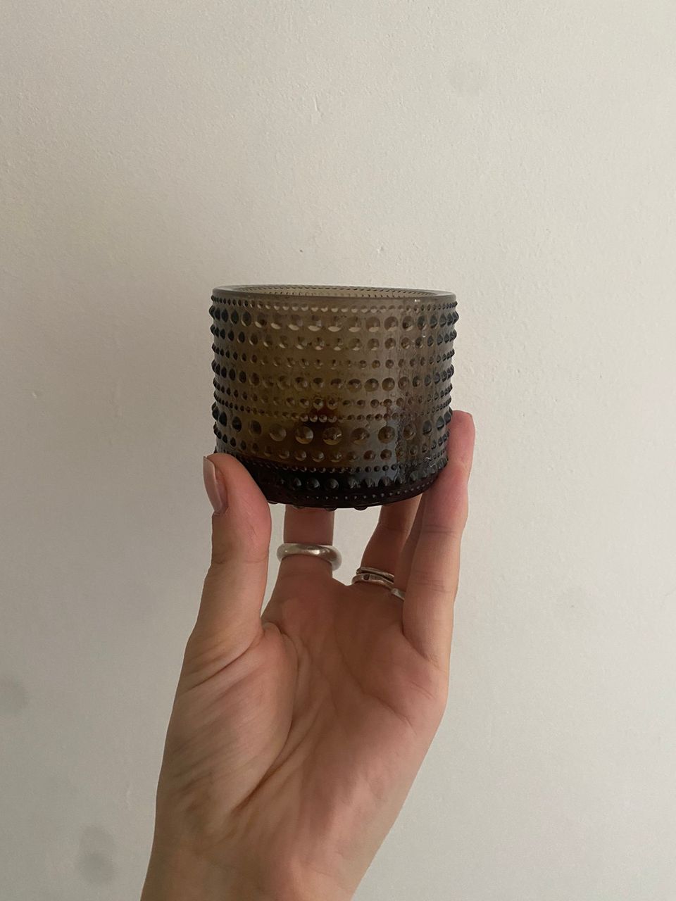 2 kol Iittala kastehelmi tuikku