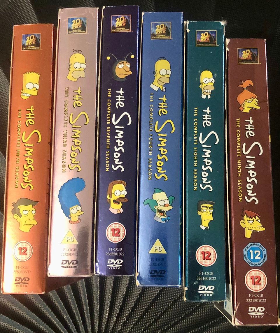 Simpsonit tuotantokaudet 3,4,5,7,8,9