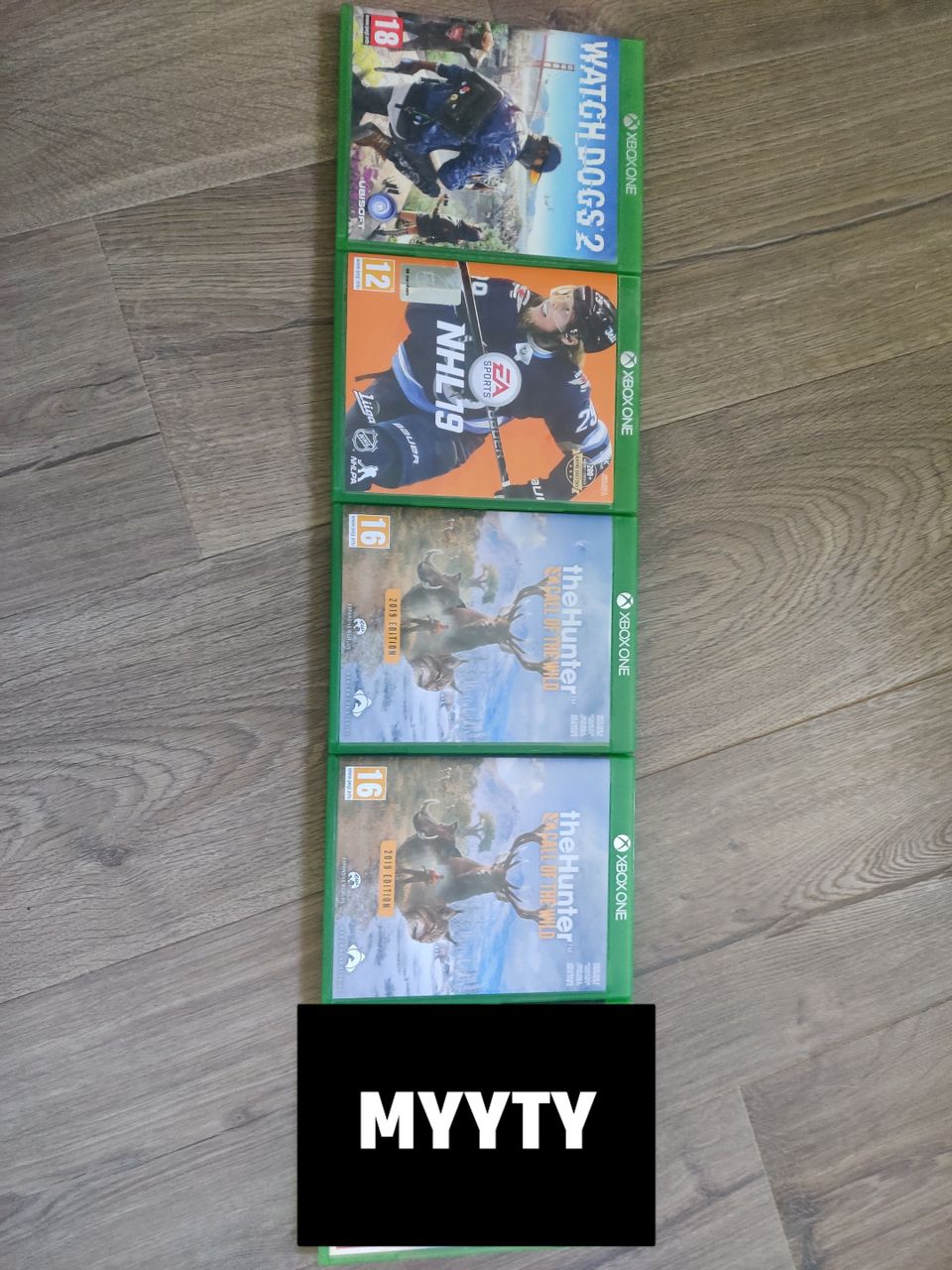 Xbox one pelejä (10€/kpl)