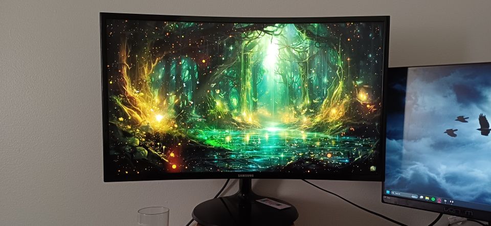 Samsung 24" Ultra HD LCD monitori - musta