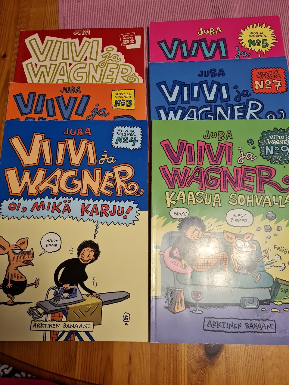 Viivi ja Wagner lehtiä.