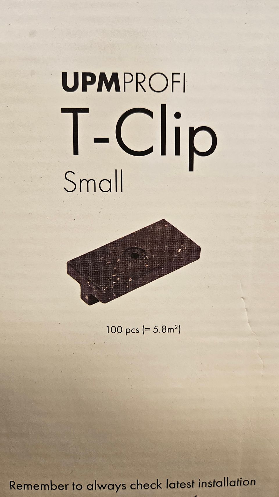 UPM Profi T-clip small 81 kpl black