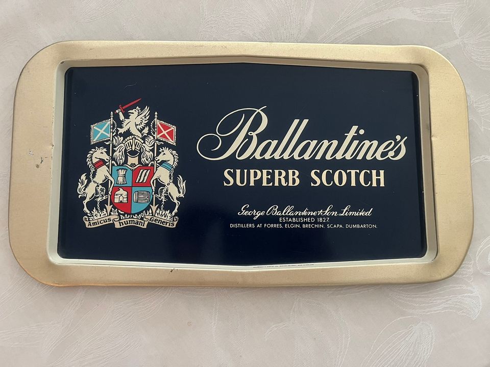 Ballantine’s tarjotin vintage