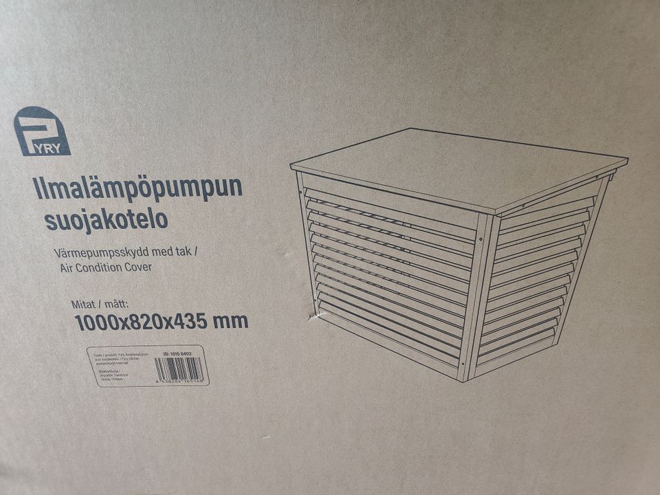 Ilmalämpöpumpun suojakotelo