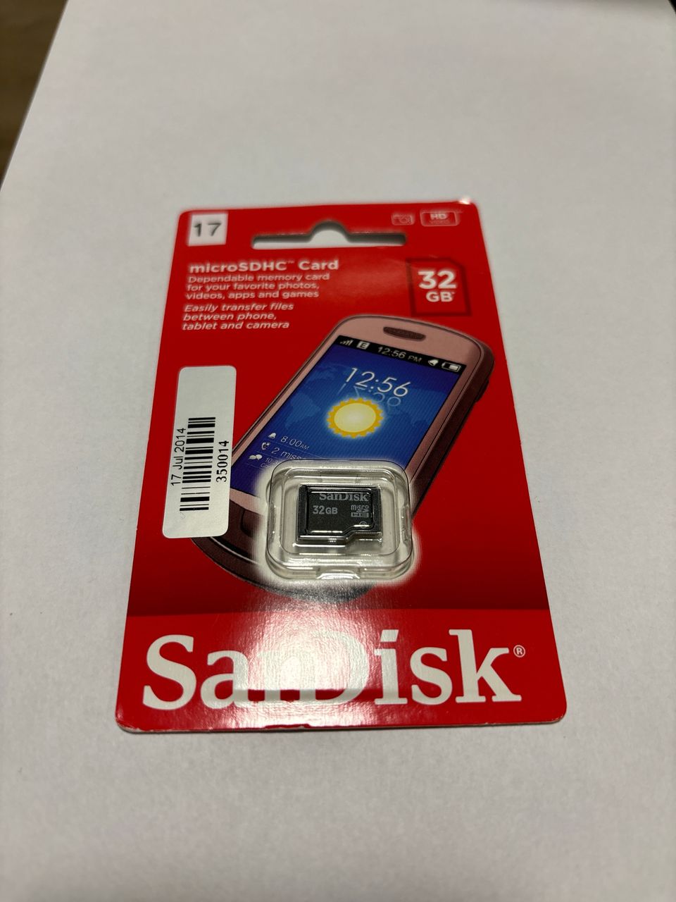 SanDisk 32GB microSDHC muistikortti