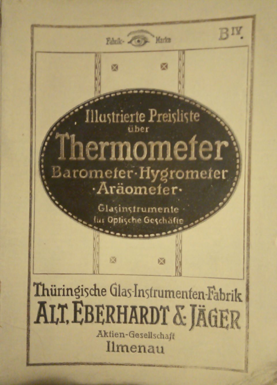 Thermometer hinnasto, v 1915