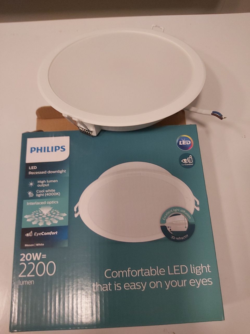 Philips led alasvalo 20w 190mm 4kpl