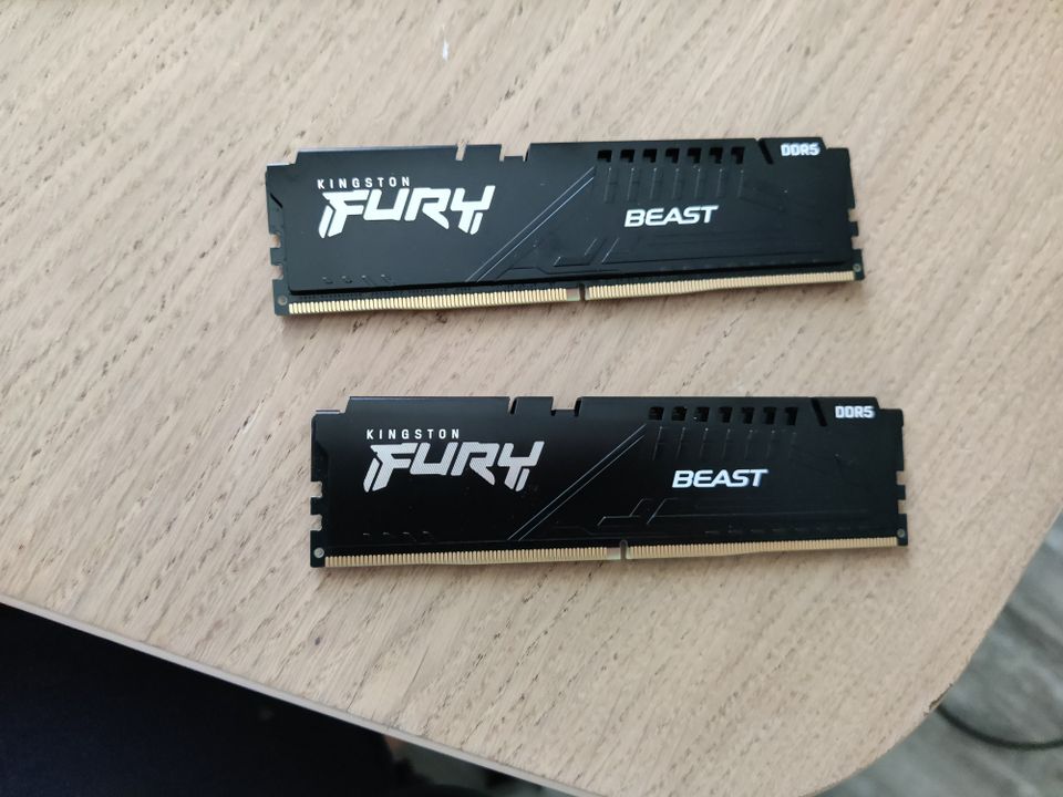 RAM-muisti - Kingston 16GB (2 x 8GB) FURY Beast, DDR5 5200MHz, CL40, 1.25V