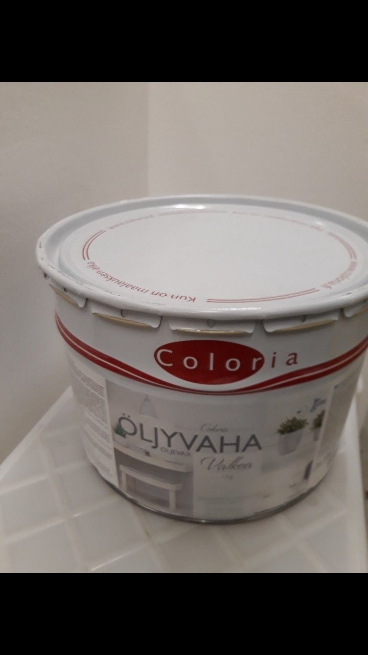 Öljyvaha valkea coloria 9L