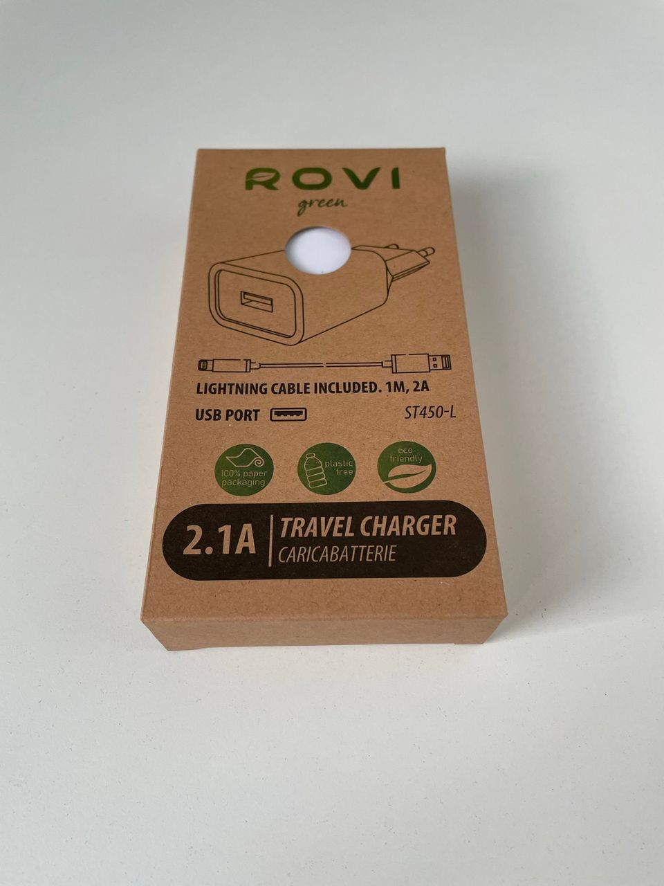 Rovi iPhone (lightning) laturisetti (2.1A)