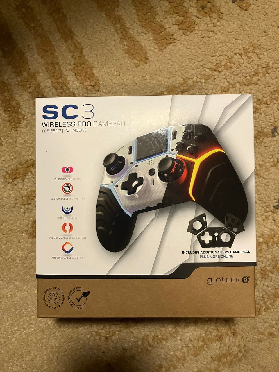 Gioteck SC3 Pro Wireless Controller, UUSI