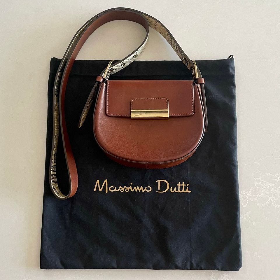 Massimo Dutti olkalaukku nahkaa